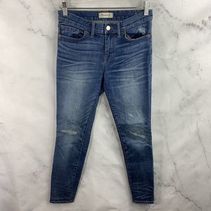 Madewell Jeans sz 27 Womens High Rise Skinny Stretch Denim Blue Casual womens